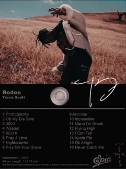 image-Utopia Album Cover Poster Hip Hop Singer Star Travis Scott Canvas Painting Prints Wall Picture Bedroom Club Home Decor Fan Gifts