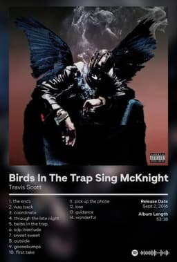 image-Utopia Album Cover Poster Hip Hop Singer Star Travis Scott Canvas Painting Prints Wall Picture Bedroom Club Home Decor Fan Gifts