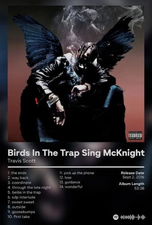 image-Utopia Album Cover Poster Hip Hop Singer Star Travis Scott Canvas Painting Prints Wall Picture Bedroom Club Home Decor Fan Gifts