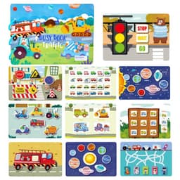 image-Montessori Busy Book Baby Toys Quiet Book Preschool Kids Early Learning Education Cognitive Puzzle Children Sticker Paste Books