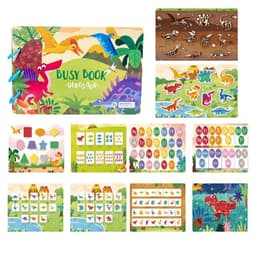 image-Montessori Busy Book Baby Toys Quiet Book Preschool Kids Early Learning Education Cognitive Puzzle Children Sticker Paste Books