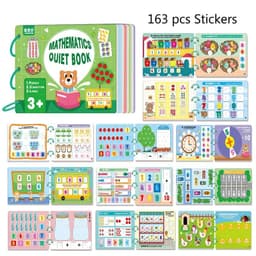 image-Montessori Busy Book Baby Toys Quiet Book Preschool Kids Early Learning Education Cognitive Puzzle Children Sticker Paste Books