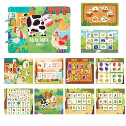 image-Montessori Busy Book Baby Toys Quiet Book Preschool Kids Early Learning Education Cognitive Puzzle Children Sticker Paste Books