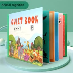 image-Montessori Busy Book Baby Toys Quiet Book Preschool Kids Early Learning Education Cognitive Puzzle Children Sticker Paste Books