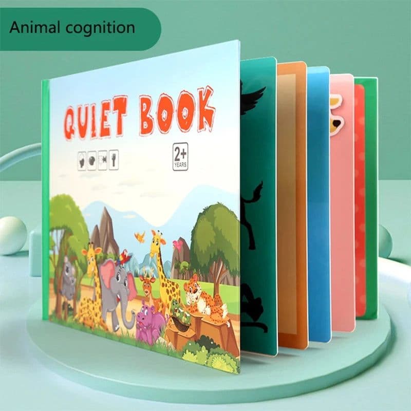 image-Montessori Busy Book Baby Toys Quiet Book Preschool Kids Early Learning Education Cognitive Puzzle Children Sticker Paste Books