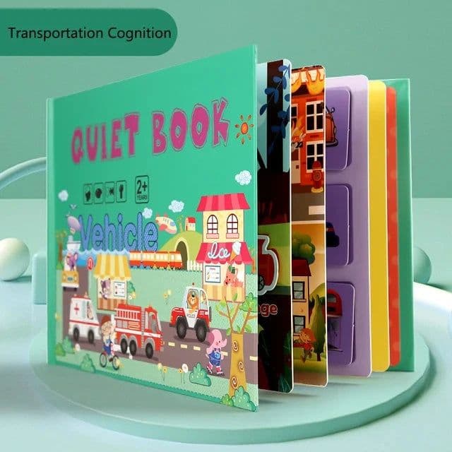 image-Montessori Busy Book Baby Toys Quiet Book Preschool Kids Early Learning Education Cognitive Puzzle Children Sticker Paste Books
