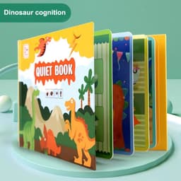 image-Montessori Busy Book Baby Toys Quiet Book Preschool Kids Early Learning Education Cognitive Puzzle Children Sticker Paste Books