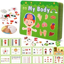 image-Montessori Busy Book Baby Toys Quiet Book Preschool Kids Early Learning Education Cognitive Puzzle Children Sticker Paste Books