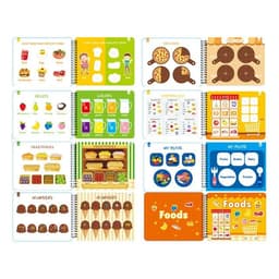 image-Montessori Busy Book Baby Toys Quiet Book Preschool Kids Early Learning Education Cognitive Puzzle Children Sticker Paste Books