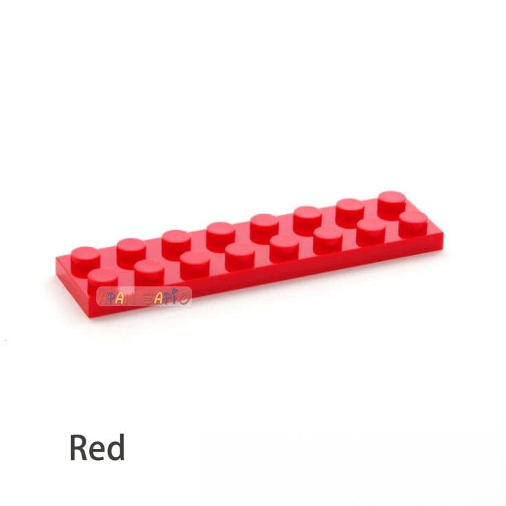 image-40pcs DIY Building Blocks Thin Figures Bricks 2x8 Dots 13Color Educational Creative Size Compatible With 3034 Toys for Children