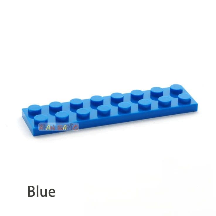 image-40pcs DIY Building Blocks Thin Figures Bricks 2x8 Dots 13Color Educational Creative Size Compatible With 3034 Toys for Children