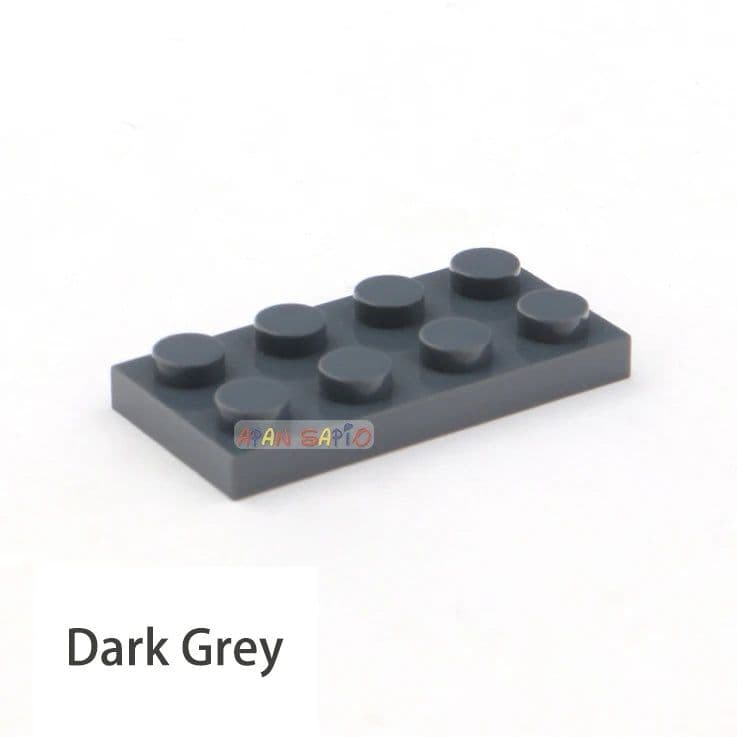 image-60pcs DIY Building Blocks Thin Figure Bricks 2x4Dots Educational Creative Size Compatible With 3020 Plastic Toys for Children