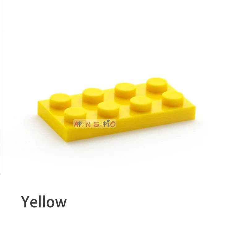 image-60pcs DIY Building Blocks Thin Figure Bricks 2x4Dots Educational Creative Size Compatible With 3020 Plastic Toys for Children