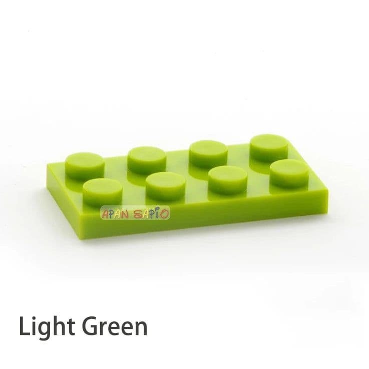 image-60pcs DIY Building Blocks Thin Figure Bricks 2x4Dots Educational Creative Size Compatible With 3020 Plastic Toys for Children