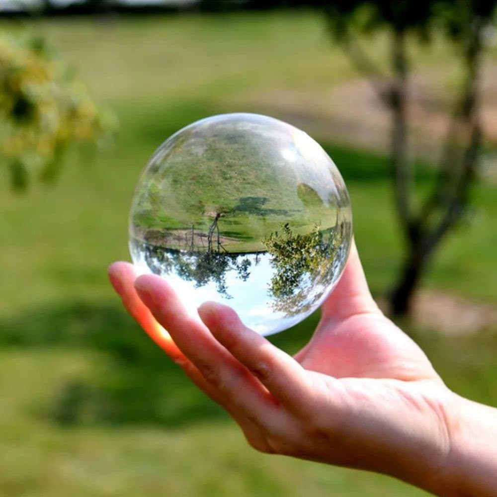 image-40/50/60MM Asia Rare Clear Multicolor K9 Crystal Ball Healing Magic Sphere Photography Props Lensball Living Room Decor Gifts