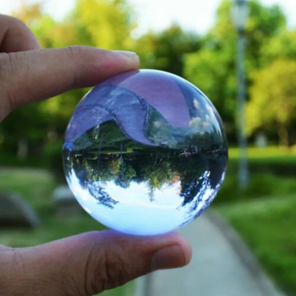 image-40/50/60MM Asia Rare Clear Multicolor K9 Crystal Ball Healing Magic Sphere Photography Props Lensball Living Room Decor Gifts