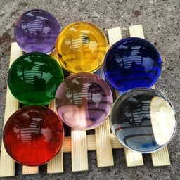 image-40/50/60MM Asia Rare Clear Multicolor K9 Crystal Ball Healing Magic Sphere Photography Props Lensball Living Room Decor Gifts