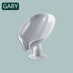 image-Ceramics Leaf Shape Soap Box Drain Soap Holder Box Luxury Bathroom Accessories Supplies Heart Shape Soap Dish Tray Gadgets