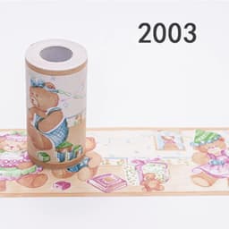 image-10Meters Kid Room Baseboard Wallpaper Kitchen Bathroom Waterproof Waist Line Tile Stickers Self-Adhesive Cartoon Wall Decoration