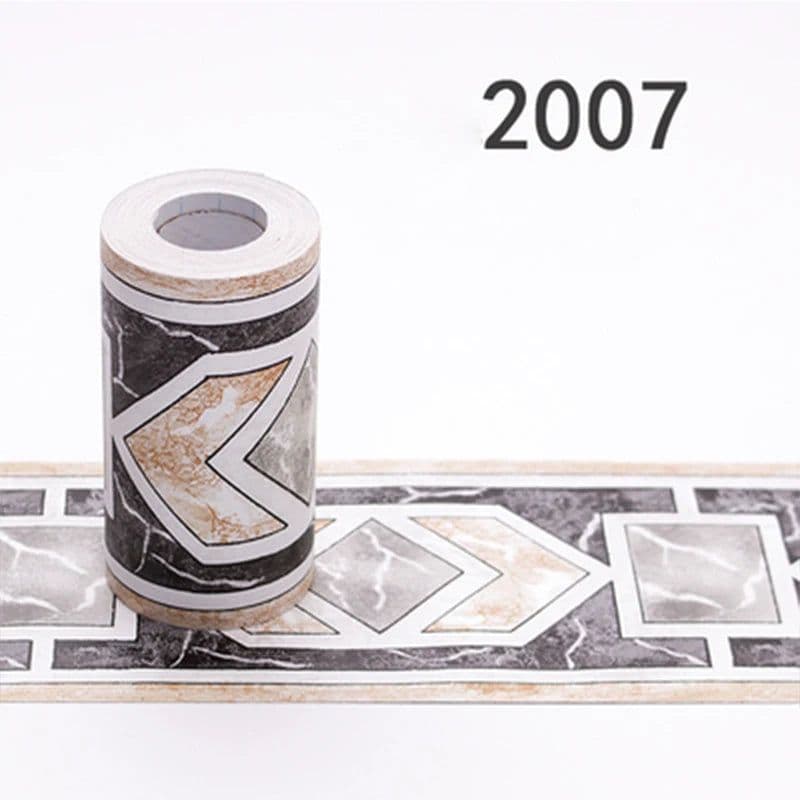image-10Meters Kid Room Baseboard Wallpaper Kitchen Bathroom Waterproof Waist Line Tile Stickers Self-Adhesive Cartoon Wall Decoration
