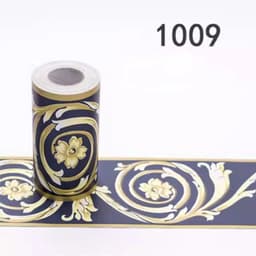 image-10Meters Kid Room Baseboard Wallpaper Kitchen Bathroom Waterproof Waist Line Tile Stickers Self-Adhesive Cartoon Wall Decoration