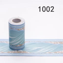 image-10Meters Kid Room Baseboard Wallpaper Kitchen Bathroom Waterproof Waist Line Tile Stickers Self-Adhesive Cartoon Wall Decoration