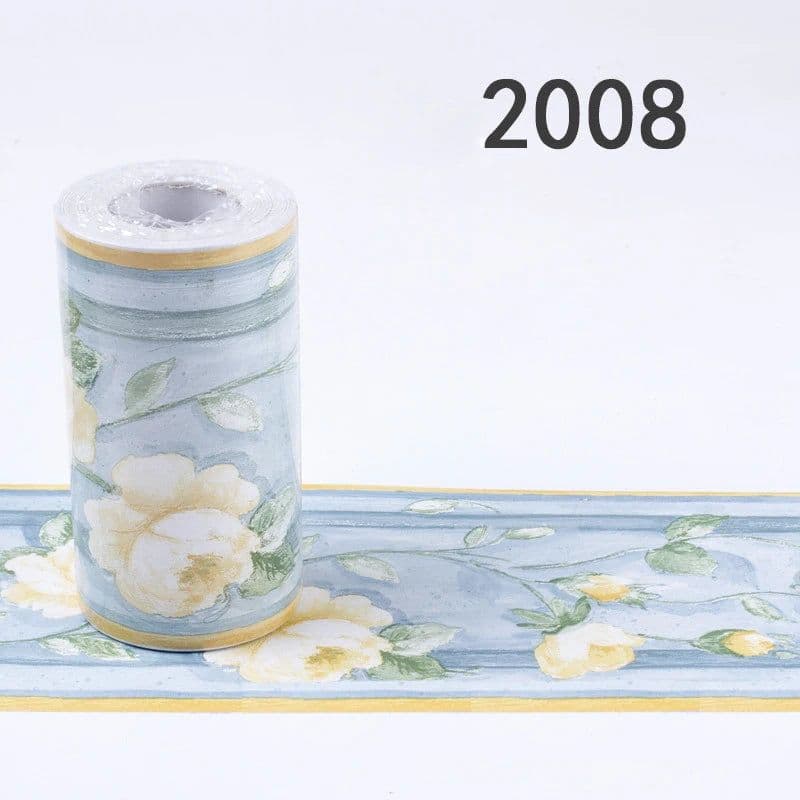 image-10Meters Kid Room Baseboard Wallpaper Kitchen Bathroom Waterproof Waist Line Tile Stickers Self-Adhesive Cartoon Wall Decoration
