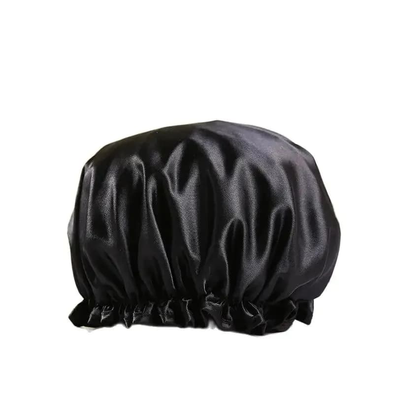 image-Waterproof Bath Hat Bathroom Shower Hair Cover Women Supplies Shower Cap Adult Shower Bath Bathing Caps Bathroom Accessories