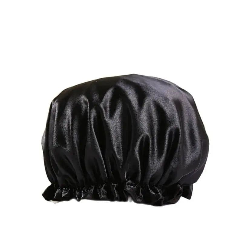 image-Waterproof Bath Hat Bathroom Shower Hair Cover Women Supplies Shower Cap Adult Shower Bath Bathing Caps Bathroom Accessories