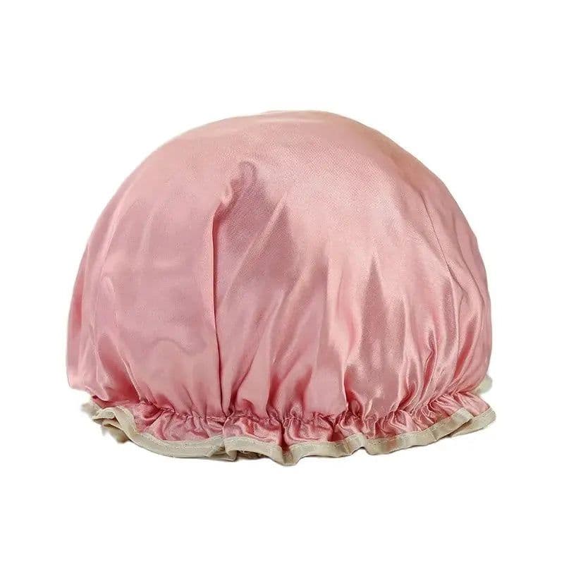 image-Waterproof Bath Hat Bathroom Shower Hair Cover Women Supplies Shower Cap Adult Shower Bath Bathing Caps Bathroom Accessories