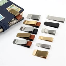 image-1pcs Metal Leather Pen Holder Stainless Steel Pen Clip For Notebook Diary School Office Accessories Back To School