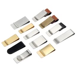 image-1pcs Metal Leather Pen Holder Stainless Steel Pen Clip For Notebook Diary School Office Accessories Back To School