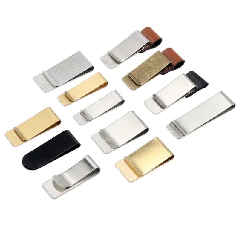 image-1pcs Metal Leather Pen Holder Stainless Steel Pen Clip For Notebook Diary School Office Accessories Back To School
