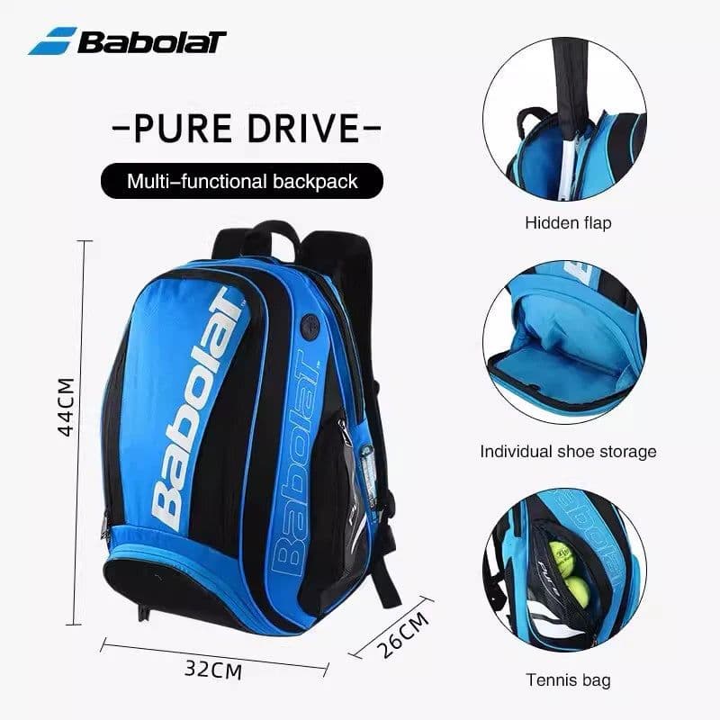 image-Original BABOLAT PURE AERO 2 Tennis Rackets Bag Tennis Bag Backpack Badminton Padel Racket Squash Racquet Backpack Tenis Raqueta