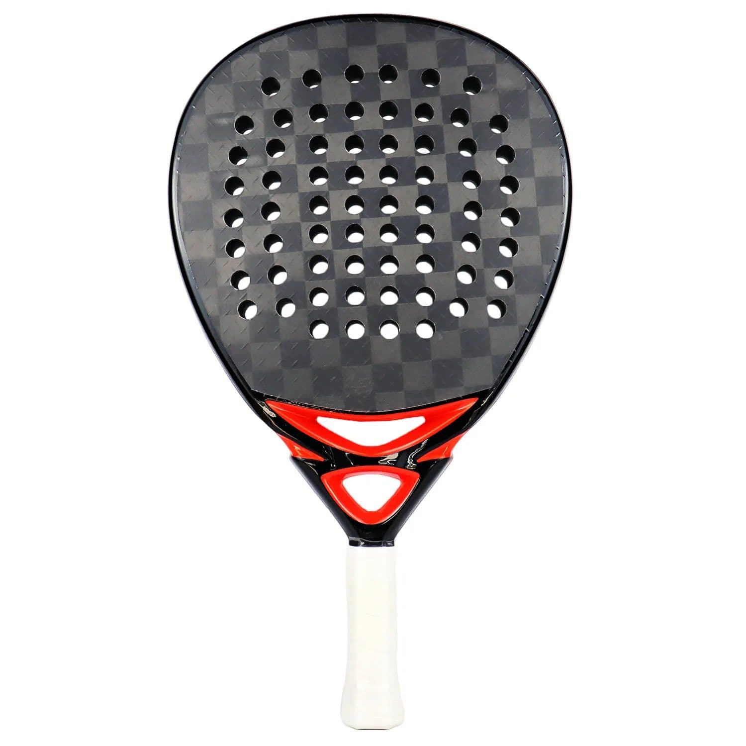 image-AMASPORT Black Padel Racket Full/3K/12K/18K/Kevlar Carbon Fiber Surface EVA Memory Core Paleta De Padel with Air Dynamic Throat