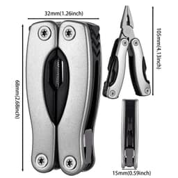 image-Outdoor Multitool Pliers Folding Knife Camping Portable Stainless Steel Edc Folding Multifunction Tools Portable Knife Pliers