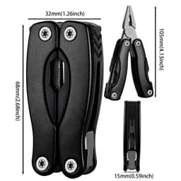 image-Outdoor Multitool Pliers Folding Knife Camping Portable Stainless Steel Edc Folding Multifunction Tools Portable Knife Pliers