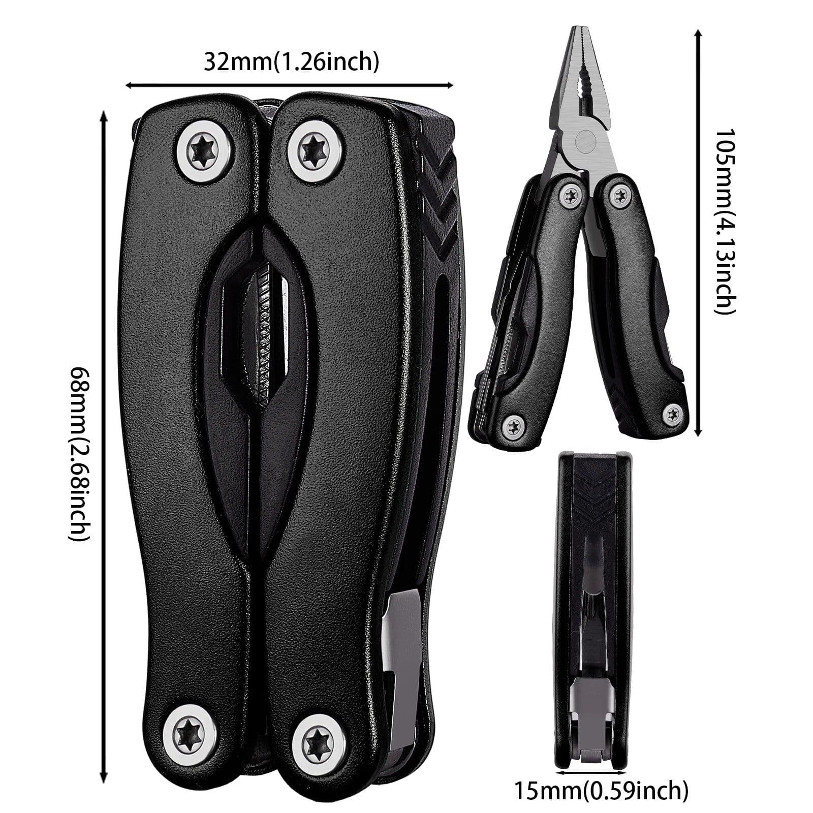 image-Outdoor Multitool Pliers Folding Knife Camping Portable Stainless Steel Edc Folding Multifunction Tools Portable Knife Pliers
