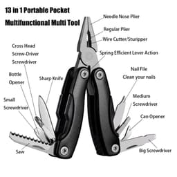 image-Outdoor Multitool Pliers Folding Knife Camping Portable Stainless Steel Edc Folding Multifunction Tools Portable Knife Pliers