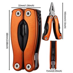 image-Outdoor Multitool Pliers Folding Knife Camping Portable Stainless Steel Edc Folding Multifunction Tools Portable Knife Pliers