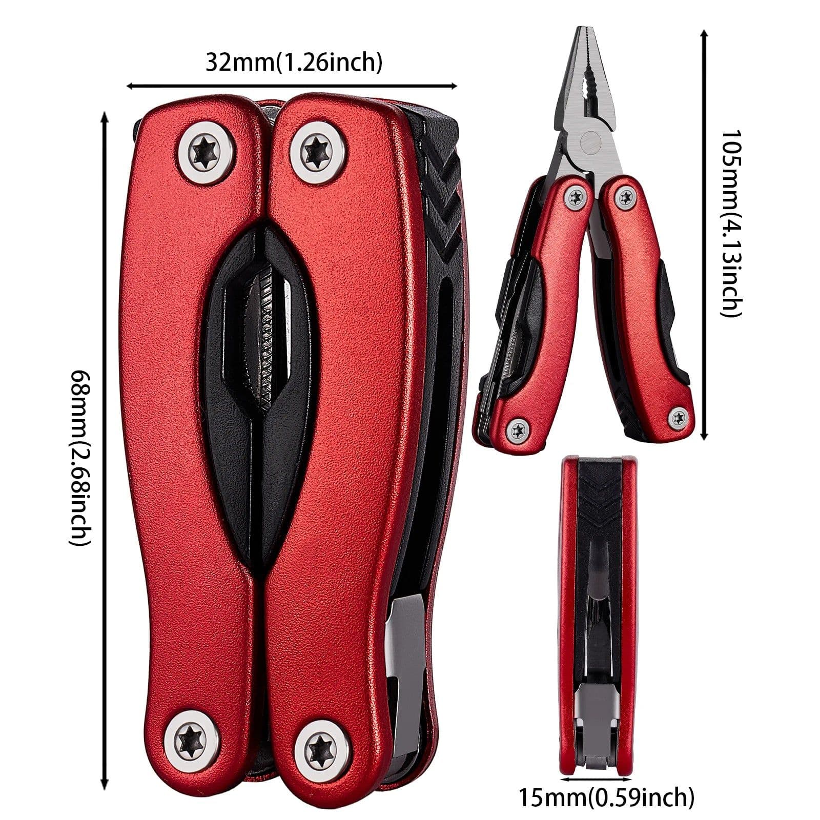 image-Outdoor Multitool Pliers Folding Knife Camping Portable Stainless Steel Edc Folding Multifunction Tools Portable Knife Pliers