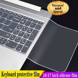 image-Waterproof Laptop Keyboard protective film 14-15 Inch keyboard cover 15.6 17 10 notebook Keyboard cover dustproof film silicone
