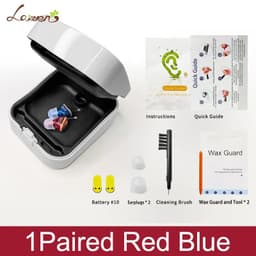 image-Hearing Aid Invisible Adjustable Wireless Hearing Aids Mini CIC Left/Right Ear Sound Amplifier For Adults Elderly Severe Loss