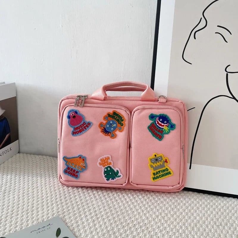 image-13.3 14 15.6 16 Inch Creative Laptop Bag High Capacity Shoulder Handbag For Macbook Air Pro HP Huawei Asus Dell Lenovo ASUS Acer