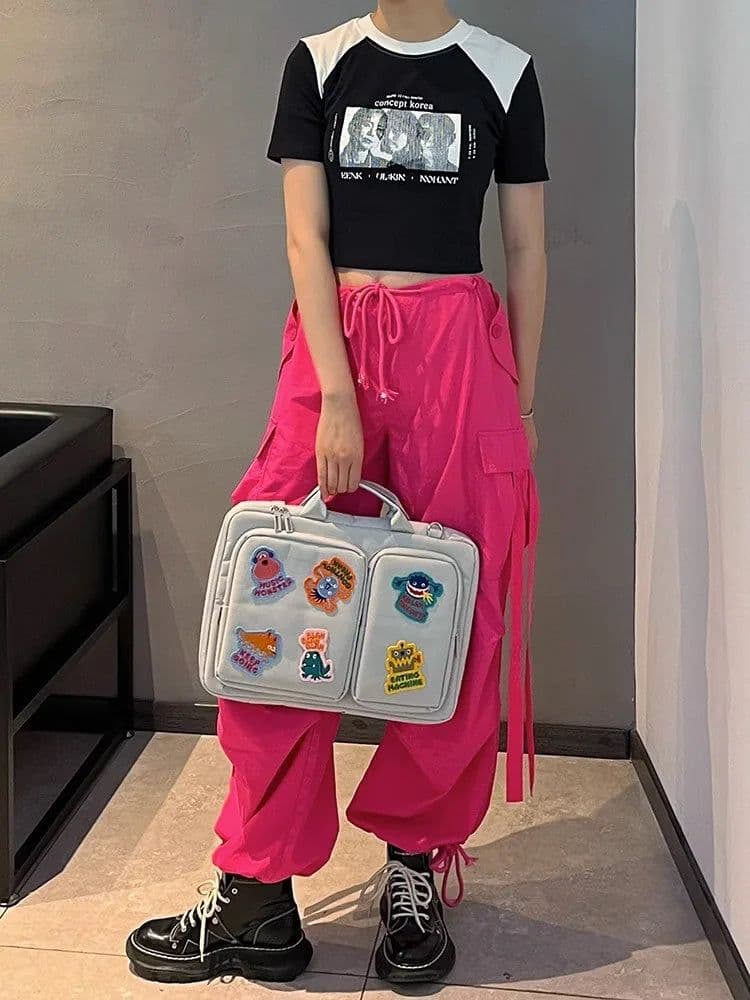 image-13.3 14 15.6 16 Inch Creative Laptop Bag High Capacity Shoulder Handbag For Macbook Air Pro HP Huawei Asus Dell Lenovo ASUS Acer