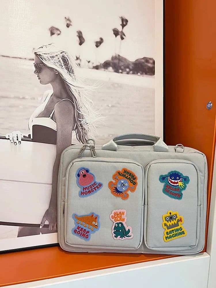 image-13.3 14 15.6 16 Inch Creative Laptop Bag High Capacity Shoulder Handbag For Macbook Air Pro HP Huawei Asus Dell Lenovo ASUS Acer