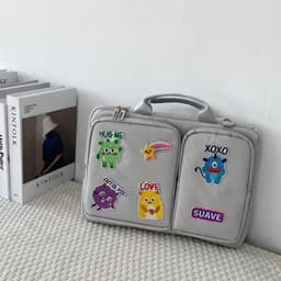 image-13.3 14 15.6 16 Inch Creative Laptop Bag High Capacity Shoulder Handbag For Macbook Air Pro HP Huawei Asus Dell Lenovo ASUS Acer
