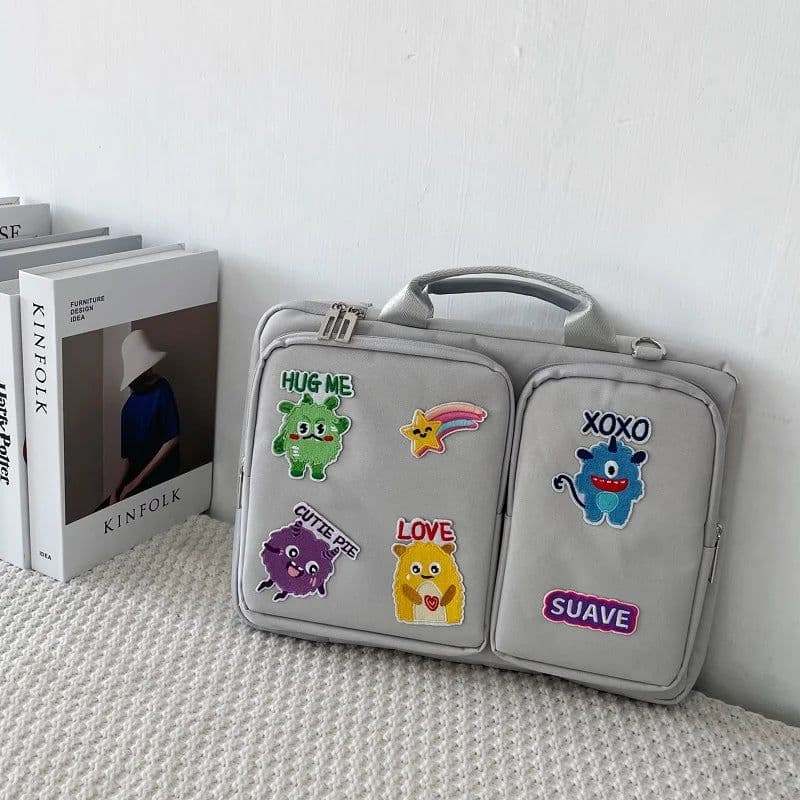 image-13.3 14 15.6 16 Inch Creative Laptop Bag High Capacity Shoulder Handbag For Macbook Air Pro HP Huawei Asus Dell Lenovo ASUS Acer