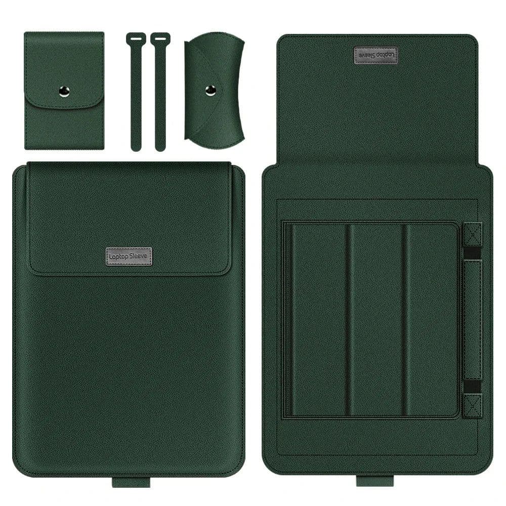 image-Pu Leather Laptop Sleeve Bag Case For Macbook Air Pro 13 14 16 M3 M2 M1 Notebook Cover For Huawei Dell HP ASUS Lenovo 15 17 Inch