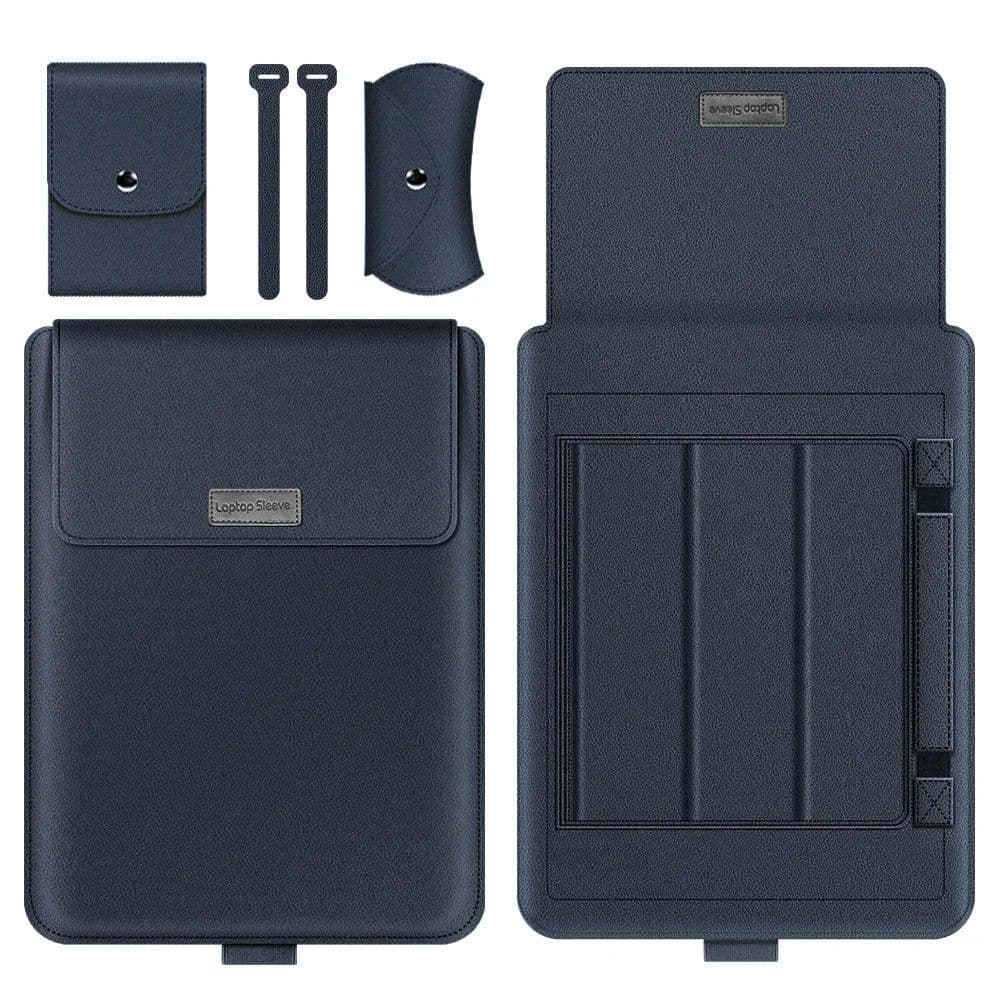 image-Pu Leather Laptop Sleeve Bag Case For Macbook Air Pro 13 14 16 M3 M2 M1 Notebook Cover For Huawei Dell HP ASUS Lenovo 15 17 Inch